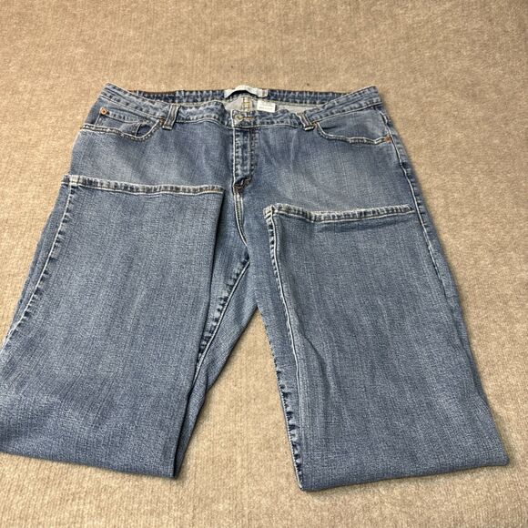 Levis 515 Boot Cut Jeans Womens 24M Blue Dark Wash Denim Pants Casual Y2K - Picture 2 of 8